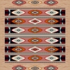 Machine made carpet, tribal pattern, code AB080