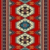 Machine made carpet, tribal pattern, code AB092