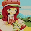 Strawberry girl puppet carpet,  Toos Mashhad