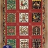 Toos Mashhad leather and skin rug, code 9