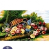 1200reeds tableau rug, 50*70 centimeters, code 2097T