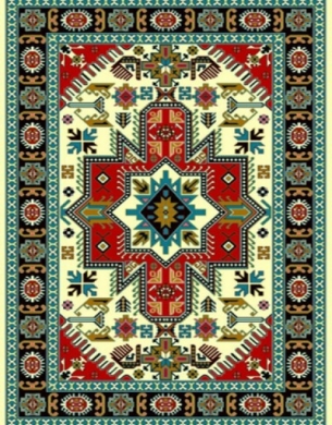 Machine made carpet, tribal pattern, code AB078