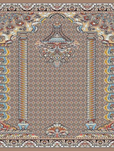 prayer carpet, Hima pattern, brown