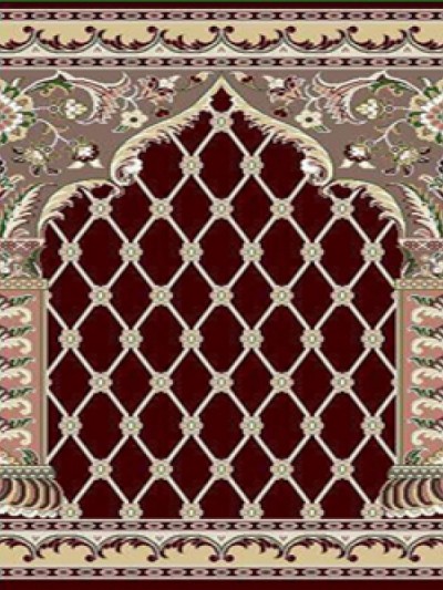 prayer carpet, Soraya pattern, red