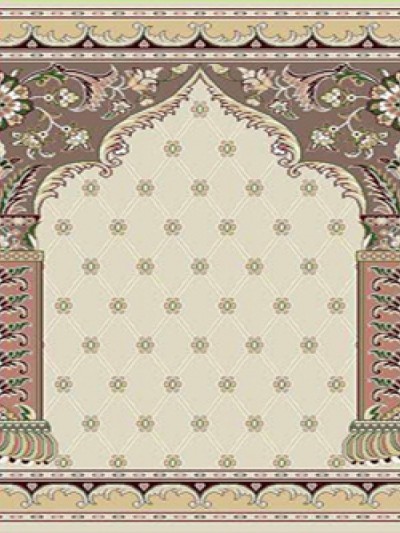 prayer carpet, Soraya pattern, cream