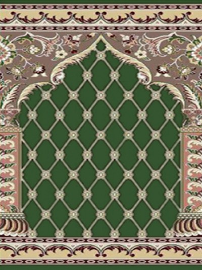 prayer carpet, Soraya pattern, green