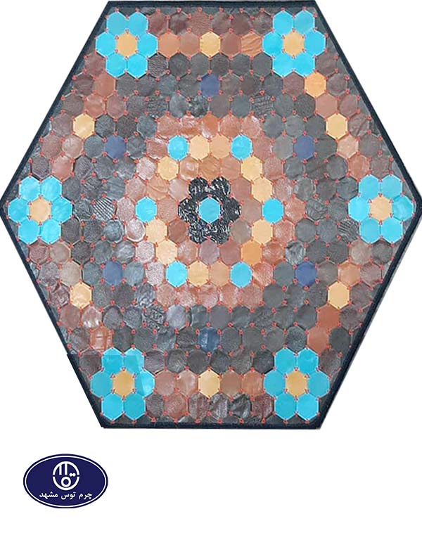 leather and skin rug, code 18