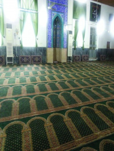 prayer carpet, Khatere pattern, green