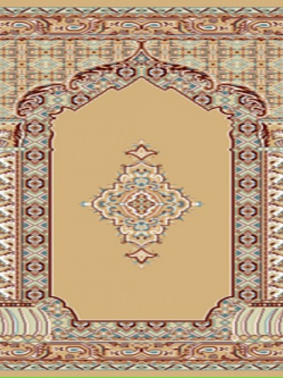 prayer carpet, khezra pattern, cream